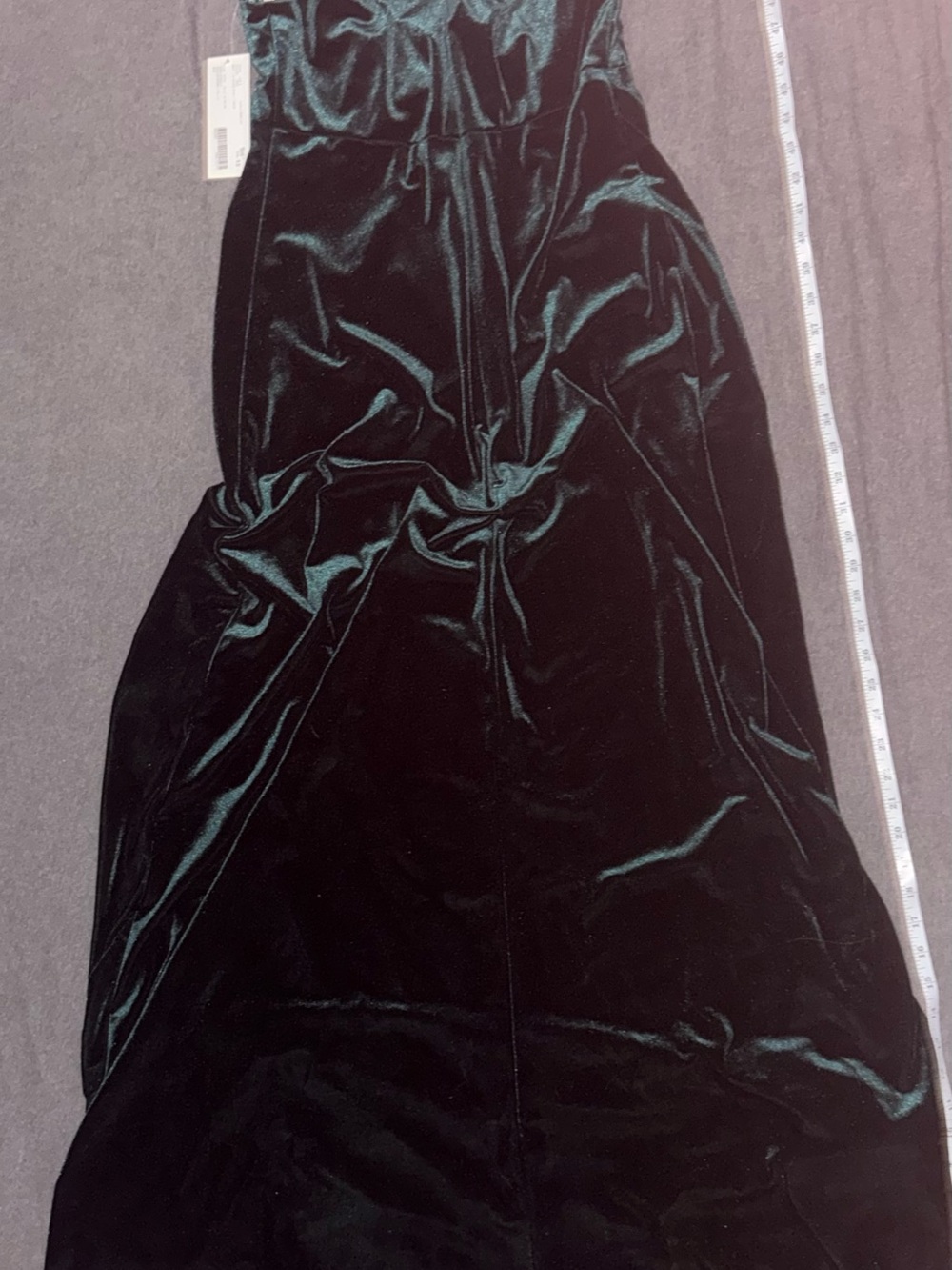Jenny Yoo Sullivan Maternity Gown Women’s Size 10 Stretch Velvet Maxi Dress - Picture 10 of 10